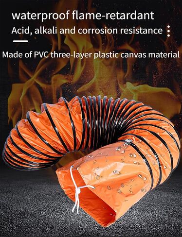 Industrial 36in PVC Flexible Duct Hosing,Ducting Hose,Utility Blower Fan Ducting Hosing Factories/Residential Construction/Attic Exhaust Hose(90cm/35.43in) in Kuwait