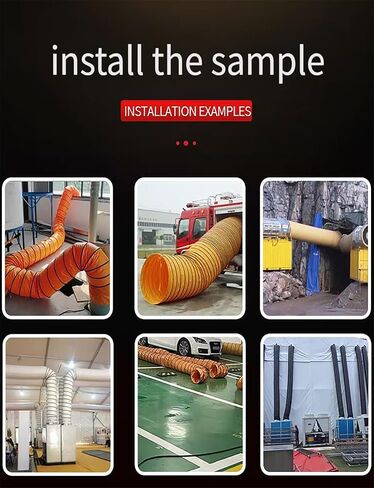 Industrial 36in PVC Flexible Duct Hosing,Ducting Hose,Utility Blower Fan Ducting Hosing Factories/Residential Construction/Attic Exhaust Hose(90cm/35.43in) in Kuwait