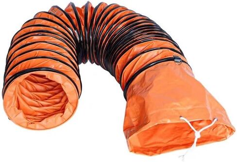 خرطوم مجرى PVC مرن لأنظمة العادم مقاس 8-36 بوصة بحبل قابل للتعديل (L3mxID450mm) in Kuwait