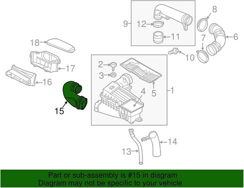 Volkswagen Genuine Air Duct 5C0-129-618-C in Kuwait