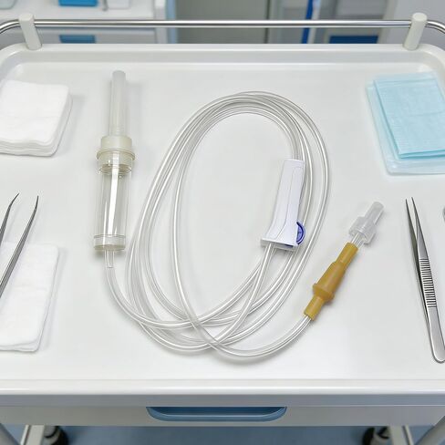 15Pcs - IV Extension Set, I.V Tubing with 59" Soft Tubing, Sterile Individual Packaging,for Lab and Pets Veterinary in Kuwait