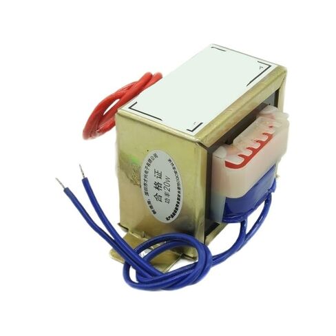 محول EI57-20W 20W/VA 220V إلى 12V جهد ​​فردي (مخرج سلكين) مزود طاقة تيار متردد in Kuwait