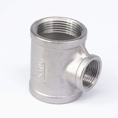 3/4" BSP To 1-1/4" BSP Female Thread 304 Stainless Reducing Tee 3 Way Connector Pipe Fitting water oil air in Saudi Arabia