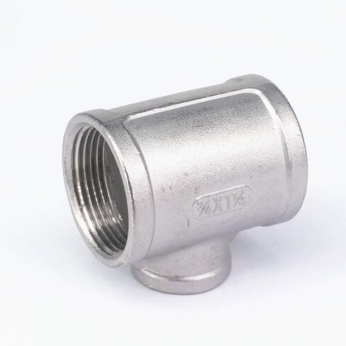 3/4" BSP To 1-1/4" BSP Female Thread 304 Stainless Reducing Tee 3 Way Connector Pipe Fitting water oil air in Saudi Arabia