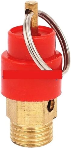 تركيب ضاغط هوائي 1/4 "صمام ضغط خيط ذكر 8 كجم 0.8MPA غطاء أحمر in Kuwait