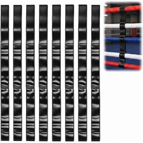 8 Pcs Boxing Ring Rope Spacers, PU Leather Two-Sided Ring Rope Separator Straps with Hook and Loop, Alignment Stabilizers for MMA Gym Training Equipment in Saudi Arabia