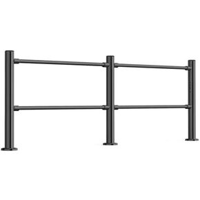 Spring-Loaded Metal Safety Gate - Automatic Closing Swing Gate for Warehouse, Malls & Supermarkets - One-Way Entrance Door Ideal for Cashier Areas in Kuwait