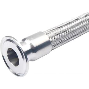 51mm(1.5" DN40) Ferrule64mm Tri Clamp Braided Flexible Hose For,Length 1000mm, Tube SS304 in Saudi Arabia