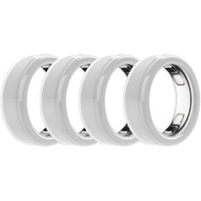 واقي حلقة سيليكون لـ Oura Ring5، S/M، كم حلقي مرن رفيع للغاية للنساء والرجال، مضاد للخدش/مقاوم للماء/مضاد للسقوط، غطاء حماية يومي مستدير لـ Oura Ring5 (شفاف S) in Kuwait