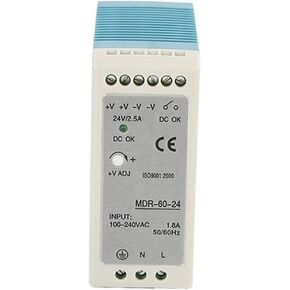 DIN صناعة السكك الحديدية تحويل التيار الكهربائي 24V MDR60W 2.5A ل CCTV أدى ضوء SMPS 60W in Kuwait
