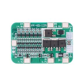6S 15A 24V PCB BMS لوح حماية لـ 6 حزمة 18650 وحدة خلية بطارية ليثيوم أيون لتقوم بها بنفسك عدة in Kuwait