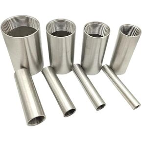 1pcs 1-1/2" bspt Female 50 60 80 100 150 200 300mm Barrel Coupler Nipple Pipe Fitting Connector 304 Stainless(60MM LENGTH_1-1/2") in Kuwait