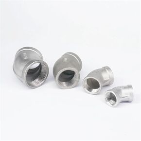 1pc Equal 1/8" 1/4" 3/8" 1/2" 3/4" 1" 1-1/4" 1-1/2" 2" Female 304 Stainless Steel 45 Degree Elbow Pipe Fitting(1-1/4") Fitting in Kuwait