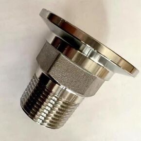 2PCS 1″ Tri-Clamp x 1/2″ Male NPT Adapter 304 Stainless Steel Sanitary Clamp Fitting (2" x 1/2") in Kuwait