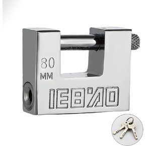 Heavy Duty Lock for Shipping Container, Shipping Container Lock for Secure Outdoor Resist Cutting, Perfect for Fences, Gates, Sheds, Toolboxes, Motorbike, and More, with 3 Key (80mm（New) in Kuwait