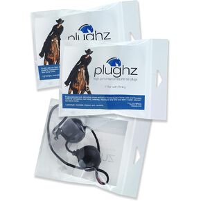 Plughz Horse Ear Plugs with Cord, 2 Pair Black in Saudi Arabia