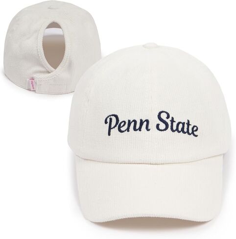 قبعة Ponyflo النسائية الجماعية على شكل ذيل حصان، قبعة بيسبول NCAA PSU Penn State Nittany Lions للنساء in Kuwait