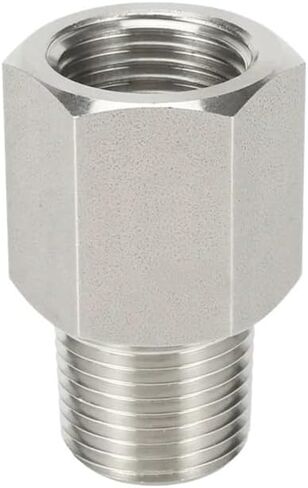 1 قطعة أنثى BSPT إلى ذكر NPT أنثى NPT إلى ذكر 1/8" 1/4" 3/8" 1/2" 3/4" موصل تركيب الأنابيب 316 الفولاذ المقاوم للصدأ (BSPT(F) إلى NPT(M)، 0.375 بوصة × 0.375 بوصة) in Kuwait