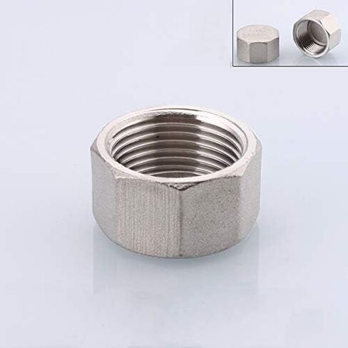 1pc 304 Stainless Steel Square Head 1/8" 1/4" 3/8" 1/2 3/4 1"- 2" Female/Male Thread Hexagon/Cap Tube Pipe Fittings(Tetragonal male,1-1/2") in Kuwait