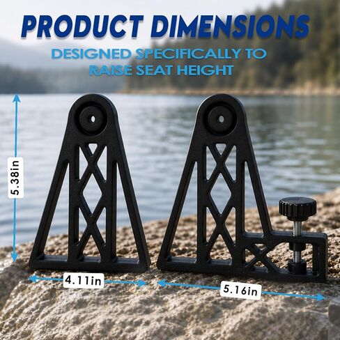 4 Pack Adjustable 4" Kayak Seat Riser Booster | Lightweight Kayak Seat Lifting and Upgrade Accessories, Compatible with Hoodoo Tempest/Voyager, BKC Kayaks in Saudi Arabia