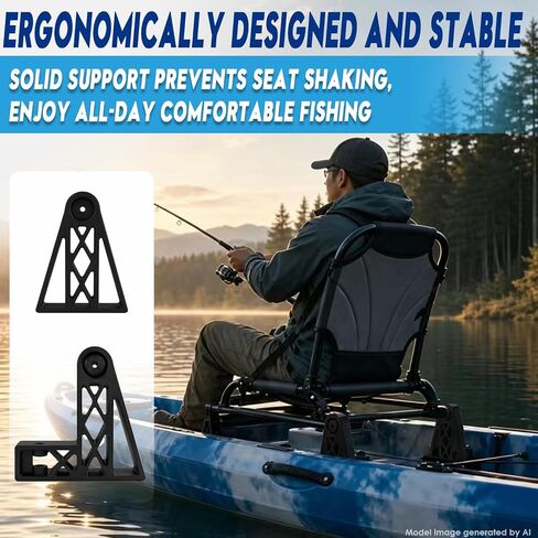 4 Pack Adjustable 4" Kayak Seat Riser Booster | Lightweight Kayak Seat Lifting and Upgrade Accessories, Compatible with Hoodoo Tempest/Voyager, BKC Kayaks in Saudi Arabia