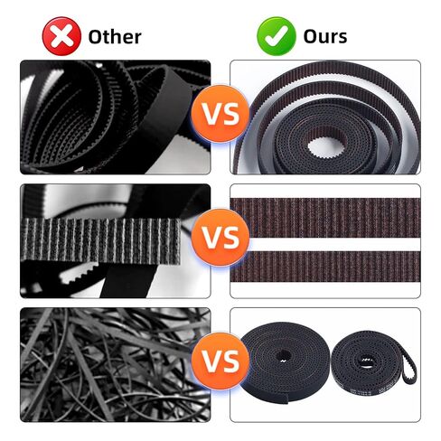 FYSETC Replacement of Timing Belt for Qidi X-Max3: X Y Z Axis Drive Belt Kit 2GT 2mm Teeth 6mm 10mm Width Strong Rubber Design for X Max3 3D Printer Parts in Saudi Arabia