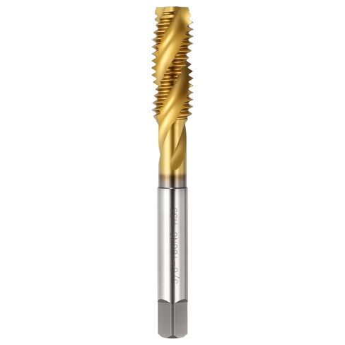M20 x 2.5 Spiral Flute Thread Tap - M2 High Speed Steel Metric Right Hand Thread Tap Titanium Finish Screw Thread Milling Machine Taps Threading Tapping in Kuwait