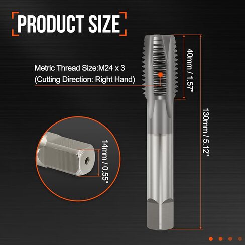 M24 x 3 دوامة نقطة الصنبور - M35 عالية السرعة الصلب متري اليد اليمنى موضوع الحنفية TICN إنهاء المسمار موضوع طحن آلة الصنابير خيوط التنصت in Kuwait