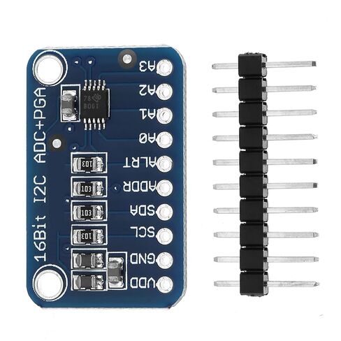 ADS1115 Analog to Digital Converter, 16 Bit 16 Byte 4 Channel I2C IIC Analog to Digital ADC PGA Converter Module (1 Pc) in Kuwait