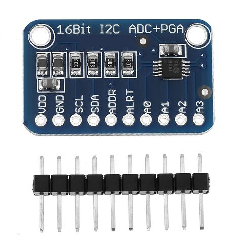 ADS1115 Analog to Digital Converter, 16 Bit 16 Byte 4 Channel I2C IIC Analog to Digital ADC PGA Converter Module (1 Pc) in Kuwait
