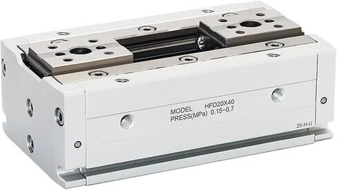 1 قطعة HFD8X8 اسطوانة الإصبع عمل مزدوج 8X15 30/12X10 25 50/16X30 60 دليل مخلب الهواء السكك الحديدية انزلاق الجدول لقط اسطوانات هوائية (HFD20X40) in Kuwait