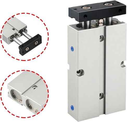 1PCS TN Series Pneumatic Cylinder Double Rod Cylinder Bore TN10 TN16 TN20 TN25 TN32 Stroke 5mm 10mm 20mm 30mm 40mm 50mm Air Cylinder(Stroke 25mm,Bore 25) in Kuwait