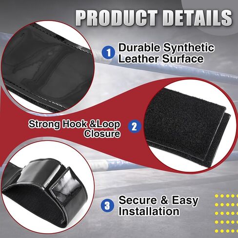 8 Pcs Boxing Ring Rope Spacers, PU Leather Two-Sided Ring Rope Separator Straps with Hook and Loop, Alignment Stabilizers for MMA Gym Training Equipment in Kuwait