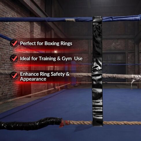 8 Pcs Boxing Ring Rope Spacers, PU Leather Two-Sided Ring Rope Separator Straps with Hook and Loop, Alignment Stabilizers for MMA Gym Training Equipment in Kuwait