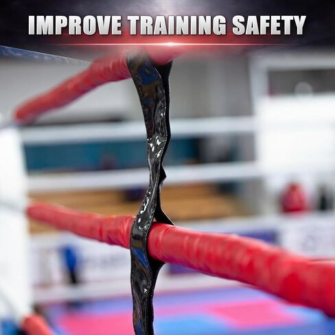 8 Pcs Boxing Ring Rope Spacers, PU Leather Two-Sided Ring Rope Separator Straps with Hook and Loop, Alignment Stabilizers for MMA Gym Training Equipment in Kuwait