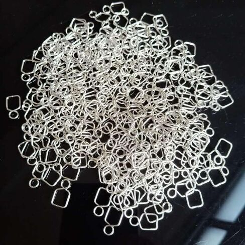 شنقا بلورات المنشور 500 قطع كريستال اتصال مشبك الثريات الملحقات الفولاذ المقاوم للصدأ DIY كريستال الخرز موصل شنقا باندانت مصباح أجزاء الشنق بلورات للديكور in Kuwait