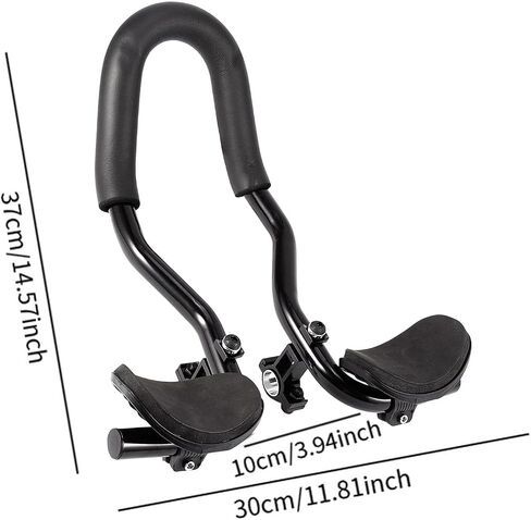 Bike Aero Bar, Clip Handle Extension, Aluminum Alloy Armrest Handlebars For Road Mountain Bike, Endurance Road Biking Adventure Fitness in Saudi Arabia