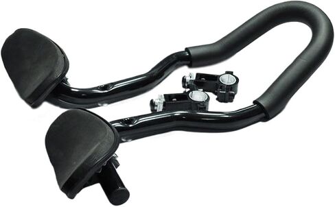 Bike Aero Bar, Clip Handle Extension, Aluminum Alloy Armrest Handlebars For Road Mountain Bike, Endurance Road Biking Adventure Fitness in Saudi Arabia