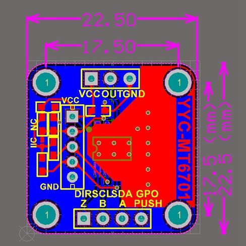 Magnetic Encoder MT6701 Magnetic Induction Angle Measurement Sensor Module 14bit High Can Replace AS5600 in Saudi Arabia
