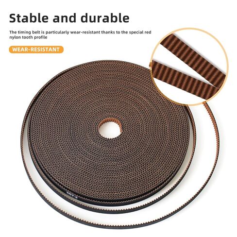 GT2 Timing Belt,GT2 Belt 6mm Width,Pitch 2mm,Upgrade Nylon Tooth Surface Non-Slip Version for 3D Printers,CNC.(10 Meters) in Saudi Arabia