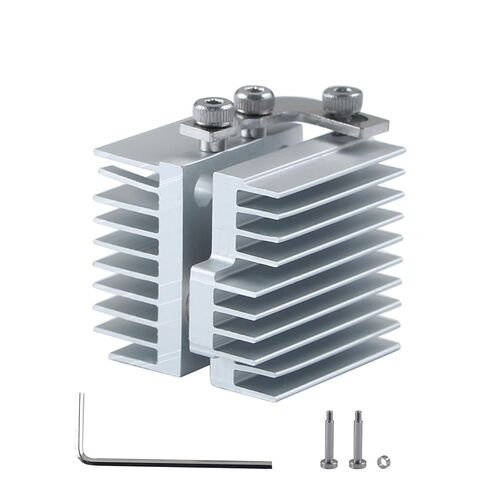 Heating Sink Replacement for Flashforg AD5X: Silver Aluminum Heatsink Radiator to Print Head Extruder Hotend Fast Cooling Block 3D Printer Accessories in Saudi Arabia