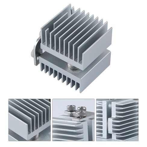 Heating Sink Replacement for Flashforg AD5X: Silver Aluminum Heatsink Radiator to Print Head Extruder Hotend Fast Cooling Block 3D Printer Accessories in Saudi Arabia