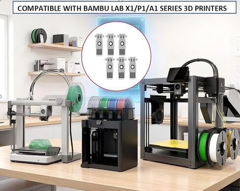 6 قطع شفرات بديلة لقاطع الخيوط، متوافقة مع Bambu Lab P1P P1S X1 X1C X1E A1 A1 Mini، قطع غيار ملحقات طارد الطابعة ثلاثية الأبعاد in Kuwait