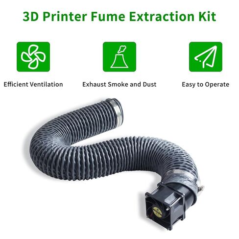 FYSETC Voron2.4 R2 3D Printer Accessories - Upgraded Filament Fume Extraction Kit: Retractable Exhaust Hose Pipe with 6038 Ventilation Fan No Printable Parts for Vorn 2.4 Triden 3D Printer Enclosure in Saudi Arabia