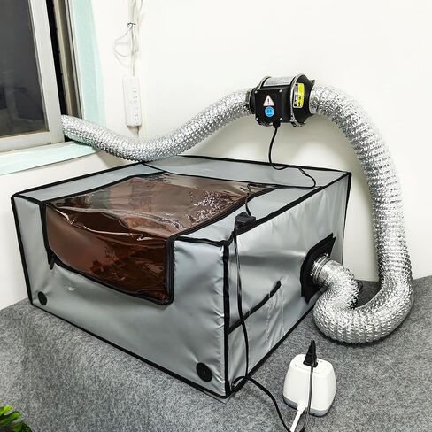 3 Inch Duct Fan, Inline Ventilation Exhaust Fan, 200 CFM Duct Intake High Efficiency Air Fan for Vent Bathroom, Kitchen, Grow Tent, Hydroponics, 3D Printer in Saudi Arabia