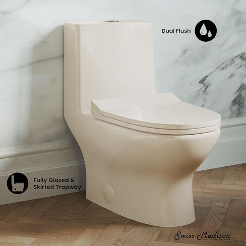 Ivy One Piece Toilet Dual Vortex Flush 1.1/1.6 gpf في بيسك in Kuwait