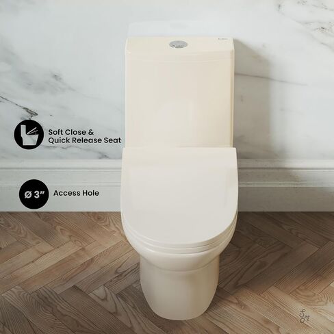 Ivy One Piece Toilet Dual Vortex Flush 1.1/1.6 gpf في بيسك in Kuwait