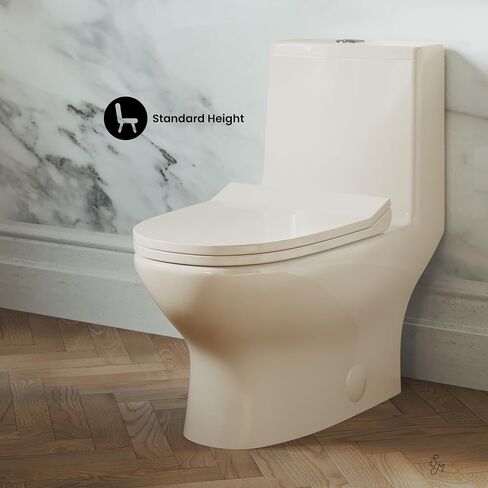 Ivy One Piece Toilet Dual Vortex Flush 1.1/1.6 gpf في بيسك in Kuwait