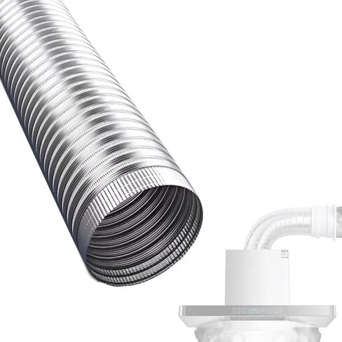 Flexible Aluminum Ducting 2" 3" 4" 6" 7" 10" Semi Rigid Dryer Vent Hose HVAC Ventilation Ducting Retractable Duct Hosing Fume Extractor(Dia 120mm(4.7")) in Saudi Arabia