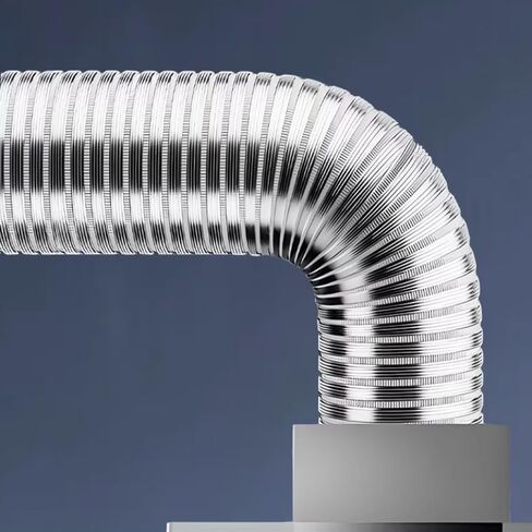 Flexible Aluminum Ducting 2" 3" 4" 6" 7" 10" Semi Rigid Dryer Vent Hose HVAC Ventilation Ducting Retractable Duct Hosing Fume Extractor(Dia 120mm(4.7")) in Saudi Arabia